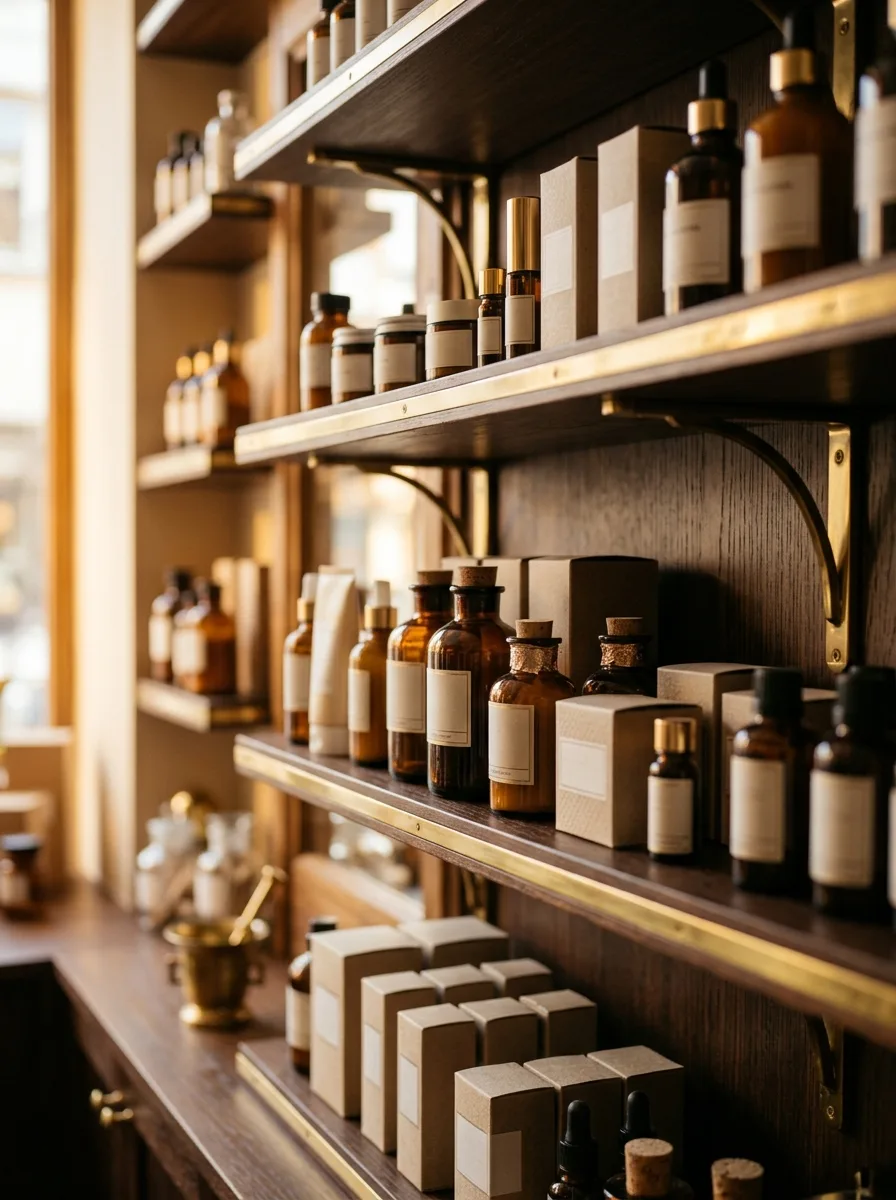 Neatly organized premium medicine shelves